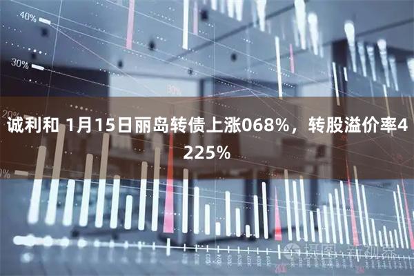 诚利和 1月15日丽岛转债上涨068%，转股溢价率4225%